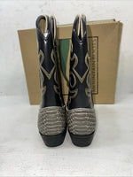 New Women’s Black Snakeskin Smoky Mountain Cowboy Boots. 1042JY 6. 19-35