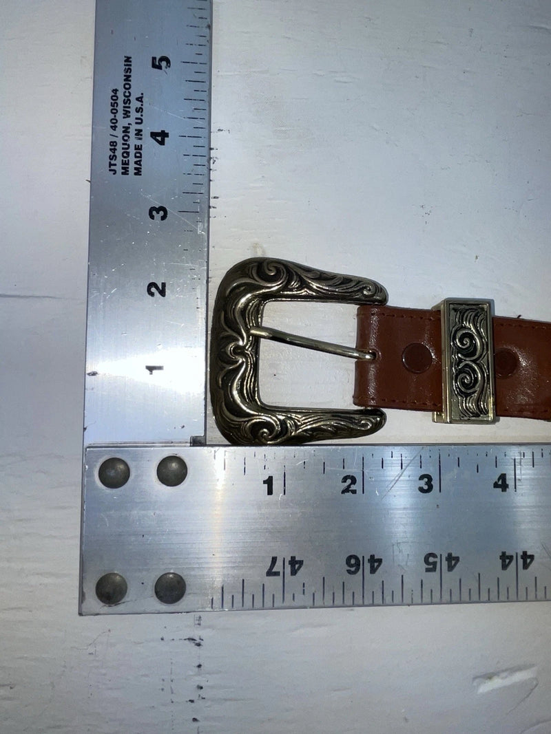New Brown Genuine Leather Braided 38” Belt #20/4709 JJ-60