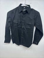 New Kids Western Express Black Long Sleeve Button Up Medium YY-89