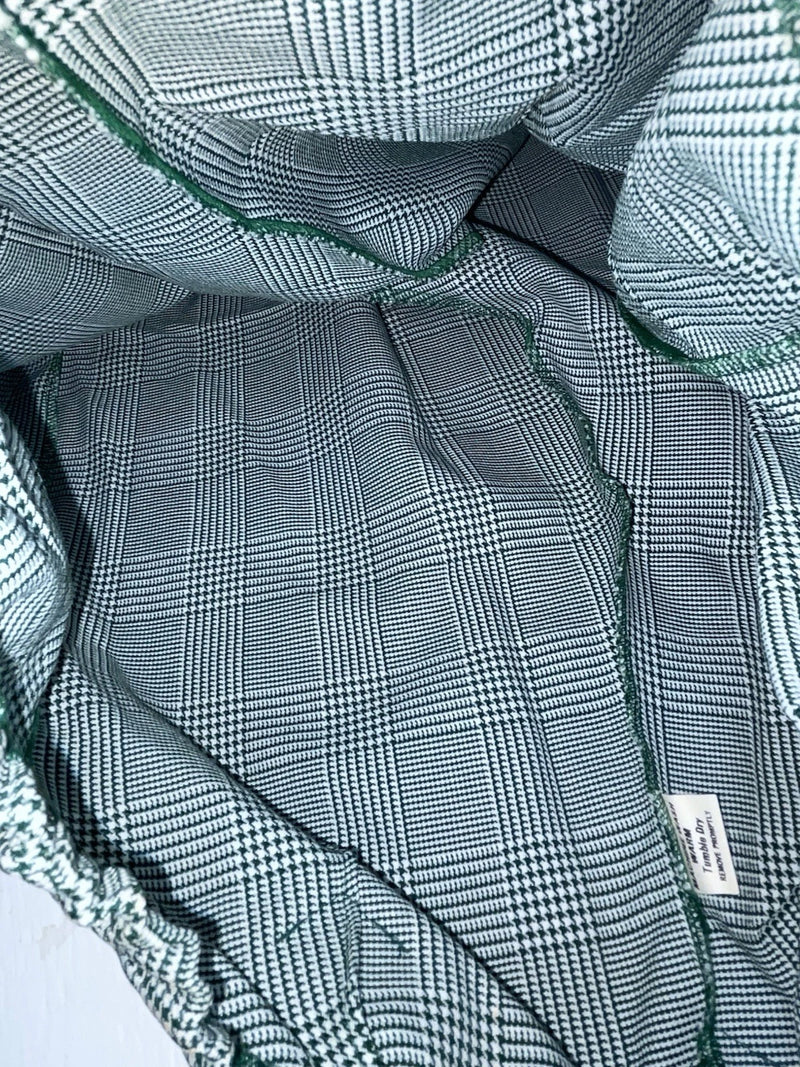 New Vintage Green Plaid Panhandle Slim Polyester Pants #1218 NN-152