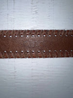 New Brown Genuine Leather Dingo Weaved 28” Belt #4591 JJ-109