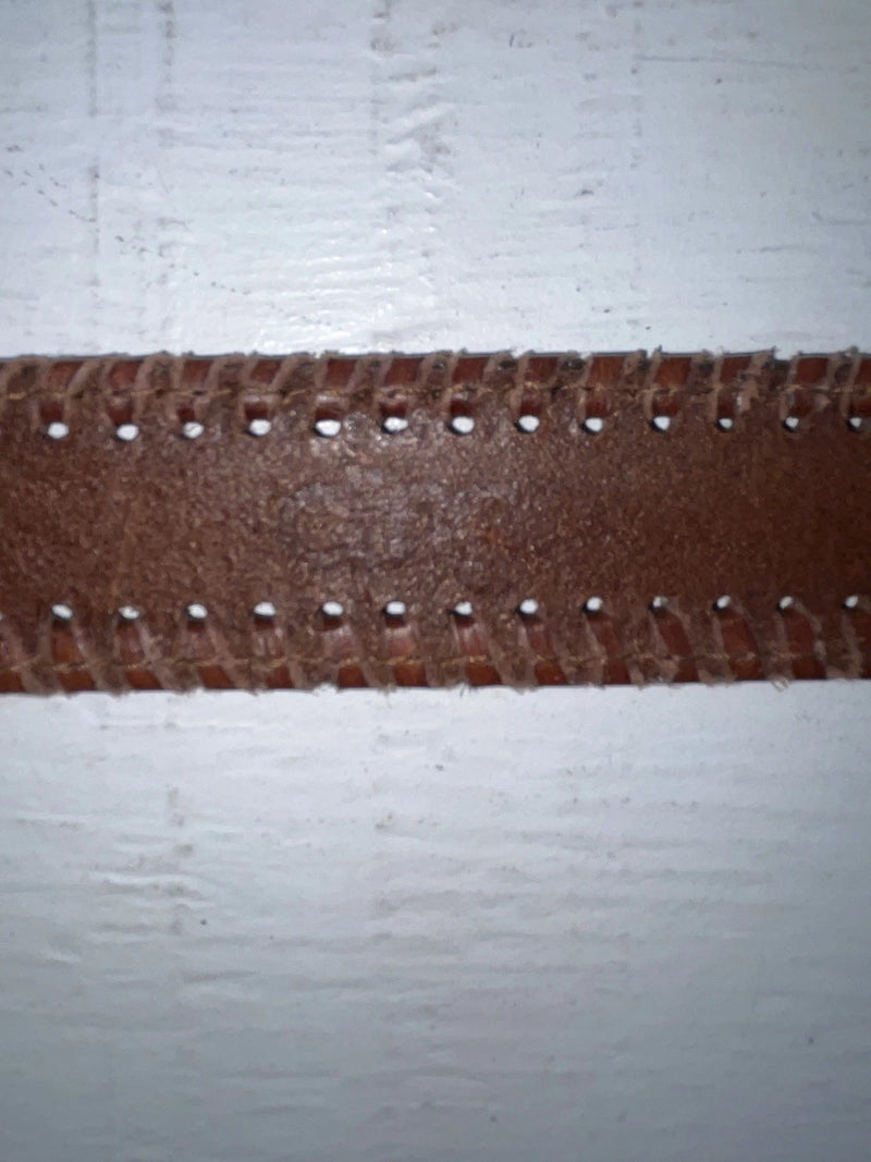 New Brown Genuine Leather Dingo Weaved 28” Belt #4591 JJ-109