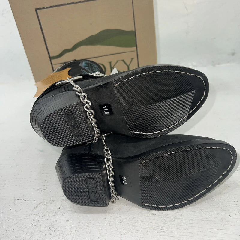 New Children’s Black Smoky Mountain Cowboy Boots. 3283 C. 11.5 11 1/2. 24-96