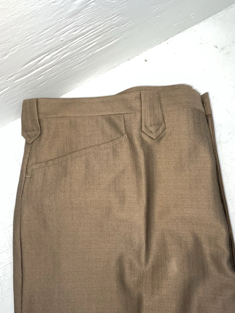 New Vintage Brown Circle S Polyester Pants #4SC442 NN-168