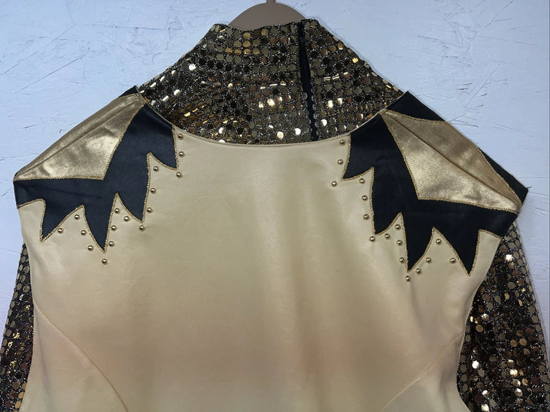 New Women’s 1849 Authentic Ranchwear Gold Cow Shirt And Vest 3X UU-6