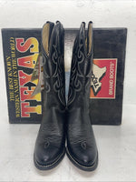New Women’s Black Texas Brand Cowboy Boots. 4970 7 M. 18-95