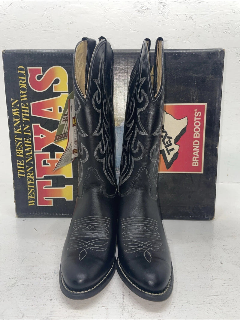 New Women’s Black Texas Brand Cowboy Boots. 4970 7 M. 18-95
