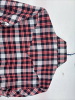 New Women’s Panhandle Slim Red Plaid Long Sleeve Pearl Snap Size 32 KK-67