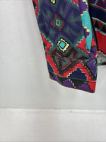 New Women’s Mine & Bills Multicolor Design Long Sleeve Button Up Medium MM-99