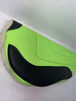 New ABetta Neon Green Nylon Wool Saddle Pad 30x30 #13201 Pad-4