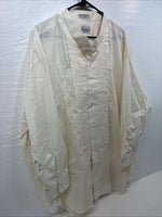 New Men’s Classix Yellow Under Shirt Tux Long Sleeve Button Up 4XL J-41