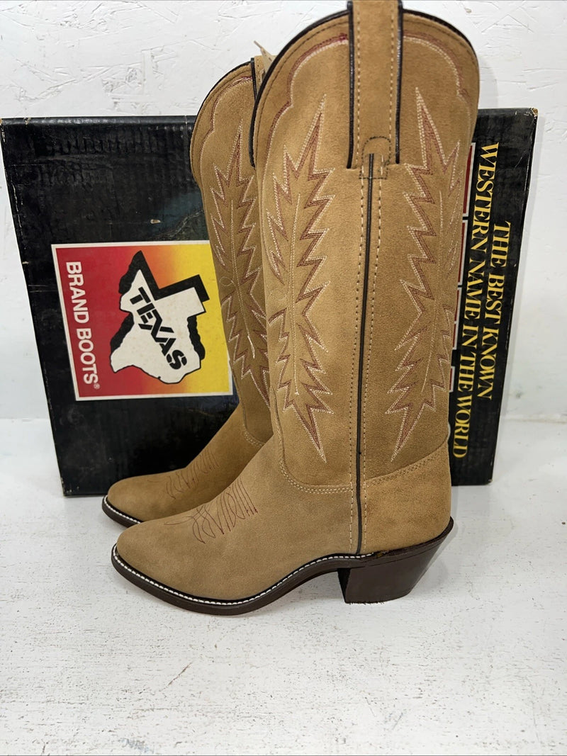 New Women’s Brown Texas Brand Cowboy Boots. 4906 6.5 6 1/2 M. 19-119