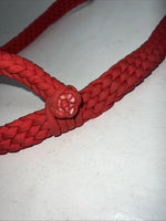 New SIMCO Red Nylon Braided One Ear Headstall #2900 Y-3