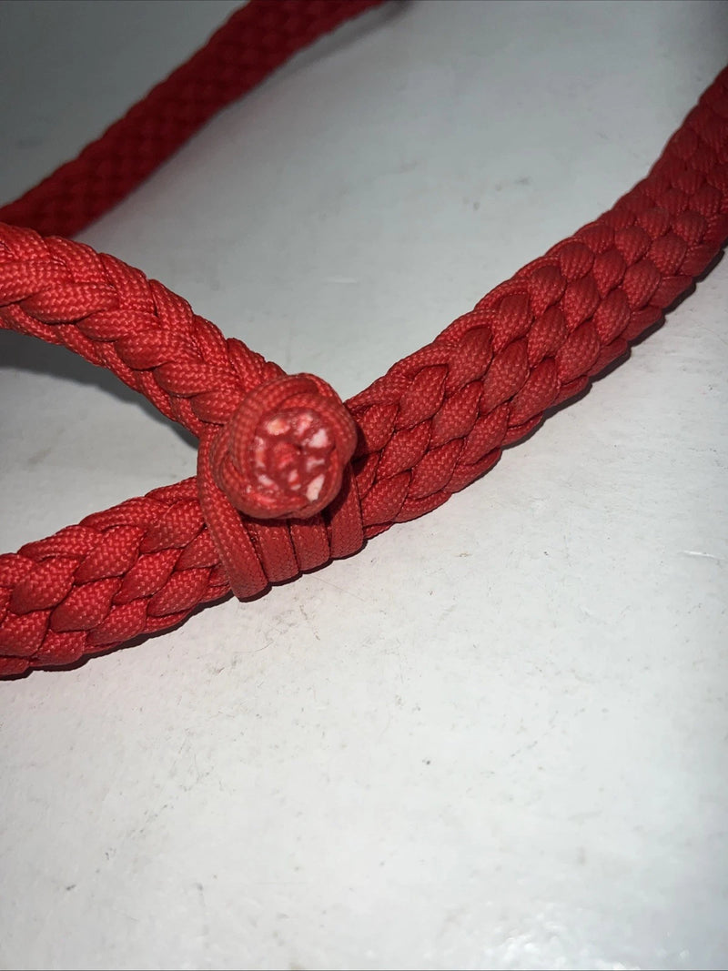 New SIMCO Red Nylon Braided One Ear Headstall #2900 Y-3