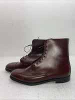 New Men’s Brown Lace Up Mariborough Cowboy Boots. 2351 494 9 D. 4-95