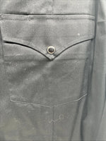 New Men’s Western Express Black Western Long Sleeve Pearl Snap XL T-42