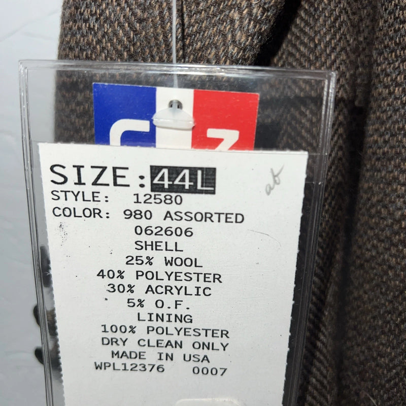 New Men’s Brown Pioneer Wear Suit Jacket 44L #12530 HH-604