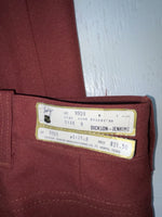 New Vintage Red Dickson Jenkins Polyester Pants #9928 ZZ-72