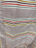 New Men’s Tem Tex Pink Multicolor Stripe Long Sleeve Pearl Snap 14.5 Small M-99