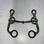 New Congress Leather 5” Steel Tooled Smooth Mouth Bit #48003 LLL-11