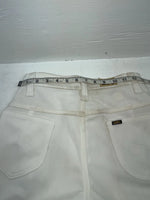 New Vintage White Lee Polyester Pants #261201 ZZ-30