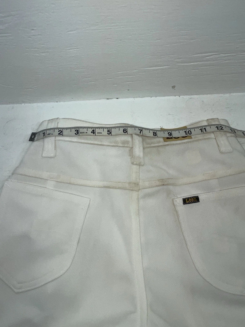 New Vintage White Lee Polyester Pants #261201 ZZ-30