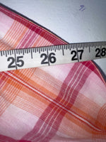 New Women’s Pink Plaid Cumberland Outfitters Long Sleeve Button Up Shirt L 3B-20