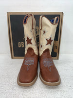 New Children’s Brown DBL Barrel Cowboy Boots. 445140 3. 22-46