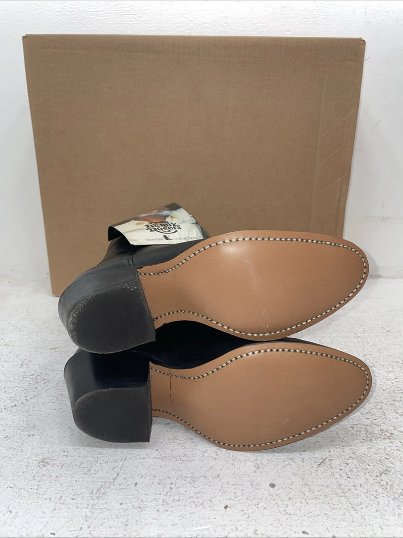 New Women’s Black Kenny Roger’s Cowboy Boots. 40500 5 M. 2-53 