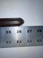 New Brown Genuine Leather Nocona Silver Pendent 30” Belt #N3420402 JJ-137