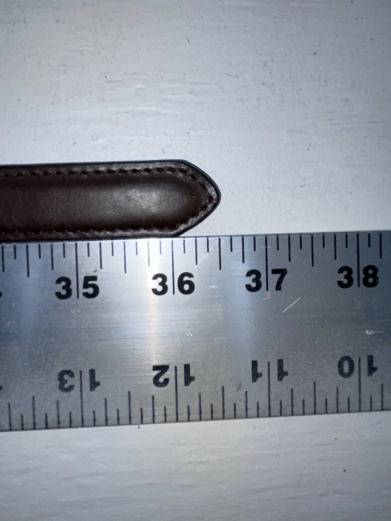 New Brown Genuine Leather Nocona Silver Pendent 30” Belt #N3420402 JJ-137