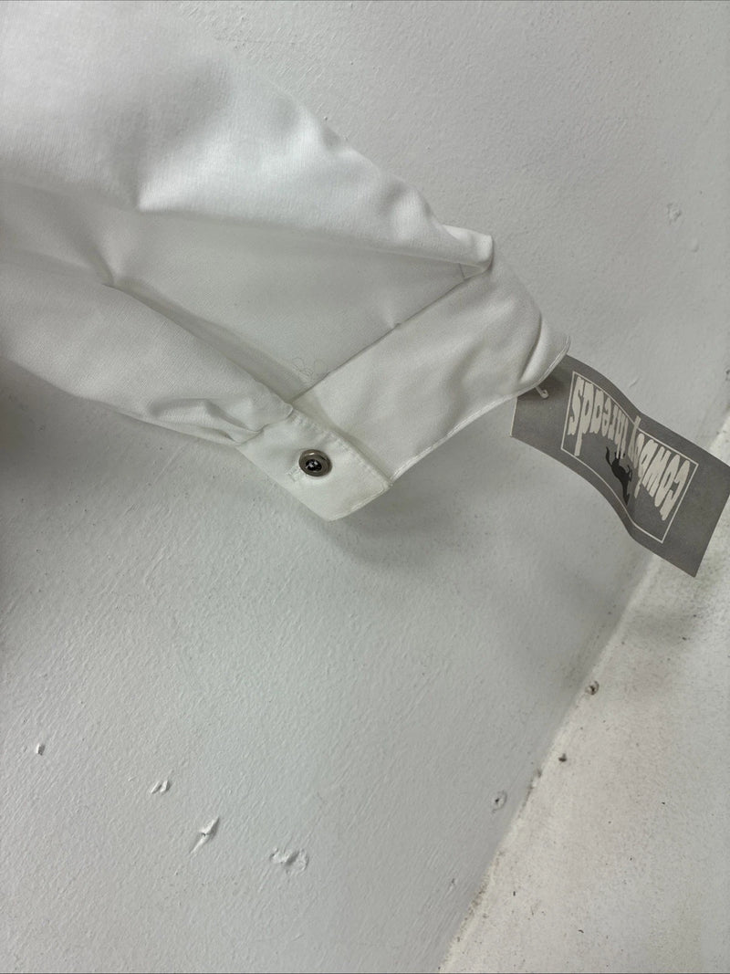New Women’s Cowboy Threads White Long Sleeve Button Up Size XL YY-15