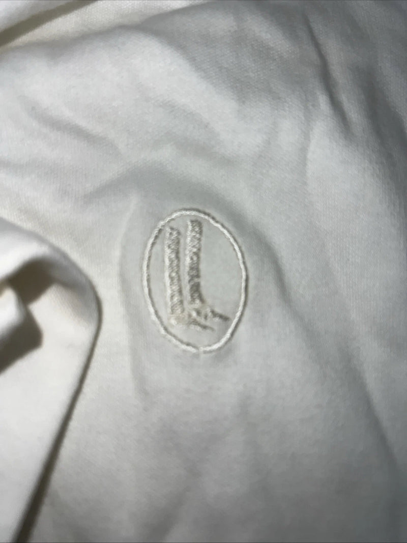 New Women’s White Millers Short Sleeve Polo Shirt. Large G-58