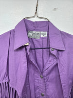 New Women’s Mine & Buklnpurple Long Sleeve Button Up Size Medium 3B-7 