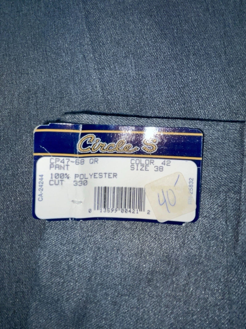 New Vintage gray Circle S Polyester Pants #CP4768 OO-95