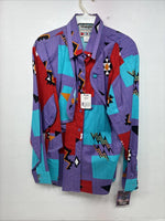 New Women’s Wrangler Multicolor Long Sleeve Button Up XL II-27