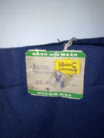 New Vintage Blue H Bar C Polyester Pants #MR477 OO-19