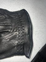 New Black Leather Tuff Mate Riding And Show Gloves Men’s Large Q-506