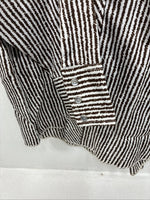 New Women’s Dickson Jenkins Brown Design Long Sleeve Pearl Snap 16.5 MM-32
