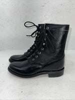 New Women’s Black Old West Lace Up Cowboy Boots. 060 6 D. 19-7