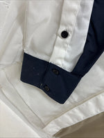 New Men’s Cowboy Threads Tan Blue White Long Sleeve Button Up Large AA-31