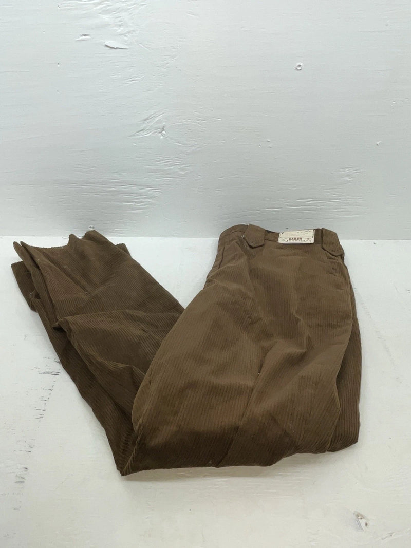 New Vintage Brown Ranch Western Wear Polyester Pants #P15512 OO-8