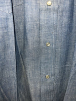 New Men’s Denim Champion Westerns Long Sleeve Pearl Snap Shirt. 15.5x33 M S-10