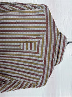 New Men’s Rocket mount Multicolor Stripe Long Sleeve Pearl Snap 15 Medium K-93