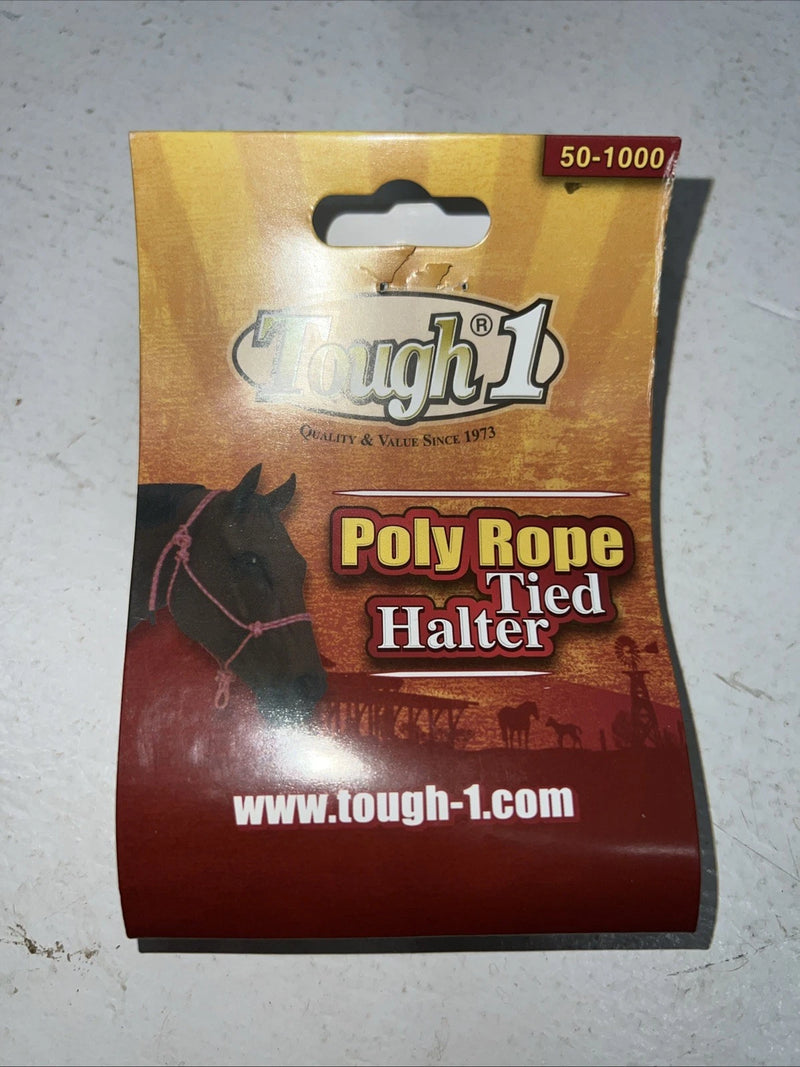 New Tough 1 Orange Poly Rope Halter #50-1000 G-512