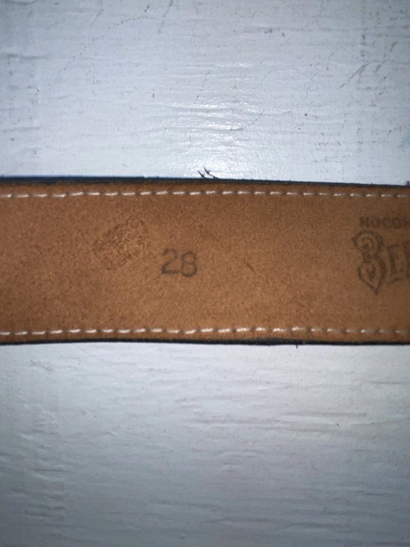 New Gray Genuine Leather Nocona Stitched 28” Belt #3062 NN-48