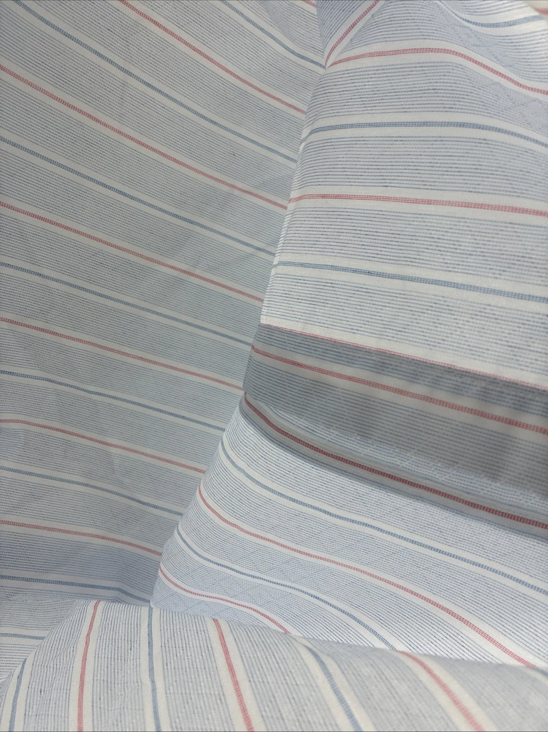 New Men’s Mesquite Blue Stripe Short Sleeve Pearl Snap 3XL E-102