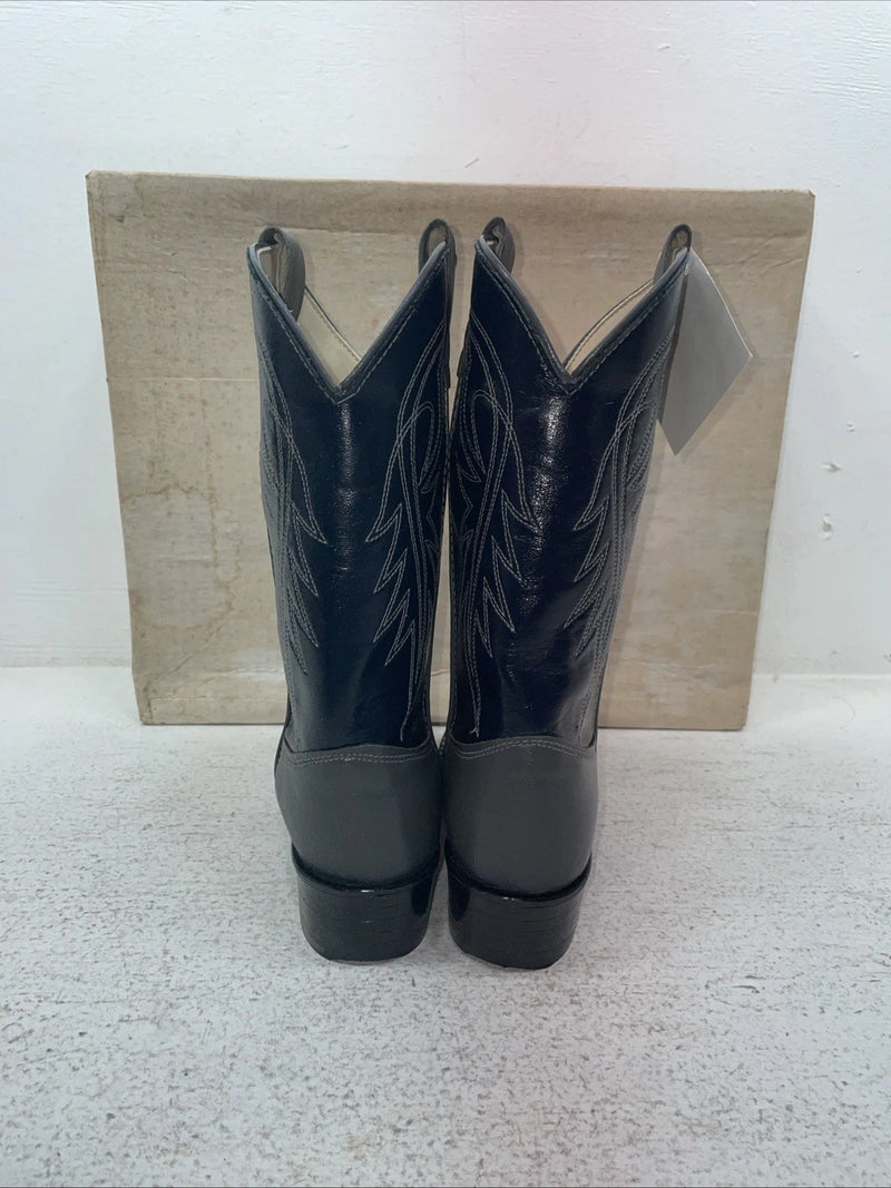 New Youth Gray Westex Cowboy Boots. B 2102 4 D. 22-96
