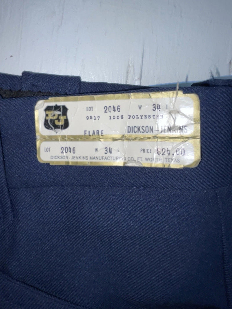 New Vintage Blue Dickson Jenkins Polyester Pants #2046 SS-3