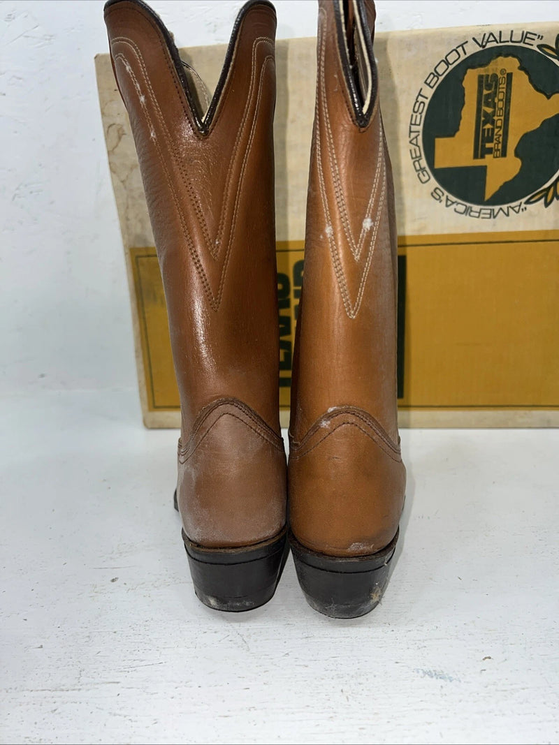 New Women’s Brown Texas Brand Cowboy Boots. 6 N. 20-112